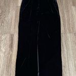 Jessica McClintock Vintage Gold Embroidered Black Velvet Dress Sleeveless Formal Photo 10