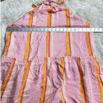 Club Monaco Amirra Dress Women's Plus 14 Pink Striped Silk Sleeveless Midi RTR Photo 9