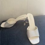 XOXO Women's White Rhinestone Heels size 8M Photo 5