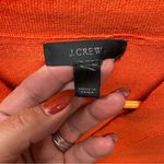 J.Crew Orange Cropped V-Neck Cardigan Cotton Viscose Knit Sweater Med.(tag gone) Photo 2
