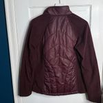 New Balance  Performance Polar Fleece Quilted Run Jacket In Burgundy W1880 Sz M Photo 6