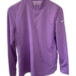 Nike Women's Dri-FIT Standard Fit Quarter Zip Track Pullover Shirt Jacket M Photo 0