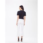 MOTHER The Cha Cha Fray Flare Crop Jeans in Glass Slipper | Size 25 White Photo 4
