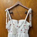 Mika & Gala NEW  Lilywhyt Cherry Print Corset Maxi Dress White Large L NWT Photo 6