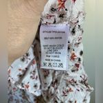 Skylar + Madison White Floral Smocked Top Sleeveless Mini Dress #S Photo 4