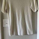 White Knit Tee Shirt Photo 4