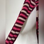 In Cashmere Pink Burgundy Stripe Long Sleeve Light Weight‎ Sweater XS Photo 4