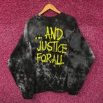 Metallica And Justice For All Tie Dye Oversized Crewneck Sweater S/M Photo 2