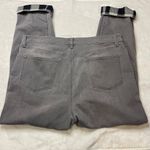 Talbots Straight Leg Ankle Jeans Women's Plus Size 16 Plaid Hem Accent Gray Photo 7