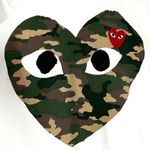 Comme des Garcons PLAY Camoflage Heart Graphic Tee White Size Small Photo 4
