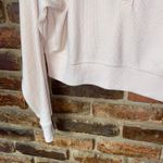 PINK Victoria's Secret Cream Long Sleeve Thermal Waffle Knit Henley Size Large Photo 4
