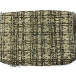 ZARA Green Beaded Tweed Clutch Bag Fringe Metal Chain Photo 7