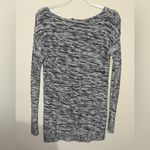 Gap  Marled Black and White Crew Neck Sweater Photo 2
