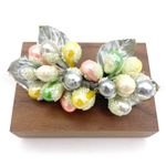 Vintage Shoe Clips Buckles Pastel Faux Pearl Frosted Floral Spray 1940s 1950s Pink Photo 6