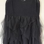 SheIn  Curve Black Tiered Tulle Midi Dress Women's 1XL Sleeveless Party Formal Photo 3