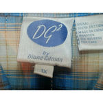 Diane Gilman western style long sleeve blouse with floral embroidery Size 1X Photo 1