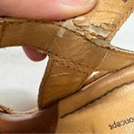 B.O.C. Brown Leather Strappy Cork Wedge Sandals Womens 6 Beachy Strappy Heels Tan Photo 6