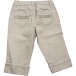Hannah Denim Arielle Womens 10P Missy Khaki Capri Chino Pants Embroidered Studs Size undefined Photo 3