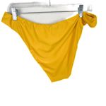 J.Crew NWT  Curved-Waist Cheeky Bikini Bottom Yellow Size Large L NEW Photo 6