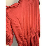 Mother of Pearl NWT Eleanor Cold Shoulder Dress in Rust Size Large Orange Photo 6