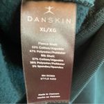 Danskin  Hooded Mixed Rib Cozy 1/2 Zip Women’s XL Dark Green Kangaroo Pocket Photo 8