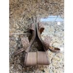 American Eagle  Tan Leopard Animal Print Ankle Strap Open Toe Shoes 8 Photo 3