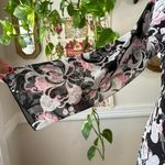 Dress Barn Vintage Y2K ‎ Womens M Chiffon Babydoll Tie Back Paisley Flowy Blouse Photo 3