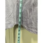 PINK - Victoria's Secret VS PINK Lavender/Gray V Neck Long Sleeve Top Size L Oversized Lightweight‎ Photo 5