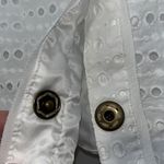 Chico's  EVIE Cotton Eyelet Jacket White Chico SZ 2 Women’s Large L 12 Photo 6