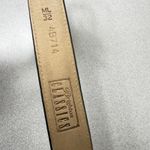 Brighton Vtg Leather Belt M/L 32 Black Croc Embossed Mixed Metal Buckle 1" Dress Photo 6