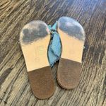 Edge ANCIENT GREEK SANDALS THAIS Denim Slide Sandals US 6 EU 37 Frayed  Photo 2