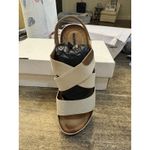 New! Women's‎ Romika Elaine 01 Wedge Sandal Size 37 Or US 6.5 Beige Gold Strappy Photo 3