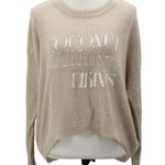 The Laundry Room Pullover Sweater Oversized Coconut Water And Bikinis Small Photo 0