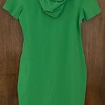 Missky green hoodie kangaroo pocket cotton sweatshirt dress, size L athleisure Size L Photo 6