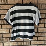 Vintage 90s B.A.S.I.C. Equipment Striped Tee – Single Stitch Made in USA (L) Gray Size L Photo 3