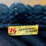 Vintage Lavorazione a mano Black Knit Sweater Photo 7