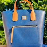 Dooney & Bourke  Darla Shopping Bag – Marina Blue Leather Tote NWT​ Photo 0