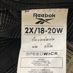 Reebok NWT  High Low Full Zip Hooded Check Black Jacket Windbreaker 2X 18-20W Photo 7