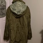 New Olive Green rain jacket with hoodie Size XXL Photo 1