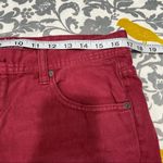 Free People  Burgundy Cut Off Jean Shorts EUC Size 29 Photo 3