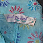 Fresh Produce  Women’s Flower Print Linen Blouse Size Small Photo 2