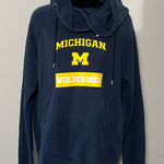 Nike x University of Michigan Wolverines Large Blue Hoodie Pullover Photo 0