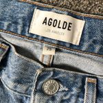 AGOLDE Cherie High Rise Straight Leg Jean in Tone Blue Denim Size 25 Waist Photo 10