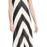 Christopher John Rodgers x Target Chevron Slip Dress Black Size 6 Photo 0
