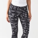 Lululemon  Wunder Under Pant High Rise Graf Black White Size‎ 4 Photo 0