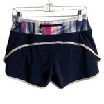 Lululemon  Size 4 Turbo Run Shorts Navy Blue Pull On Activewear Gym Yoga Photo 1