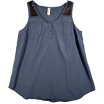 Floreat Shirt Sequin Sleeveless Tank Top Cami Casual Party Blouse Blue Size 8 Photo 0