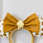 Lounge Fly Disney x  Mickey Mouse Waffle And Butter Ear Headband Faux Leather Photo 2