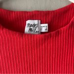 Princess Polly Red Ribbed Nicola Bodysuit Size 6 Photo 3