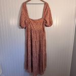 MINKPINK  Floral High Low Puff Sleeve Square Neck Dress 100% Cotton Size Medium Photo 9